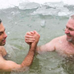 Szemlér Ákos és Fest Ákos a Téli Balaton-átúszás kvalifikációs úszás házigazdái