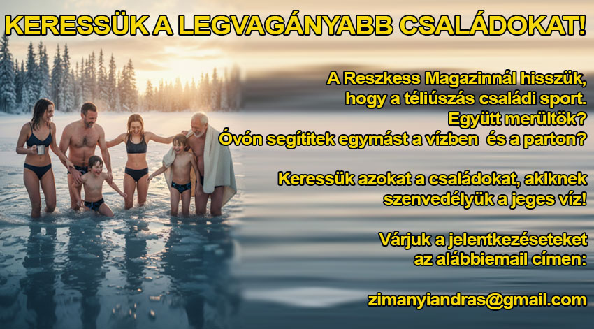 Családi sport a téliúszás